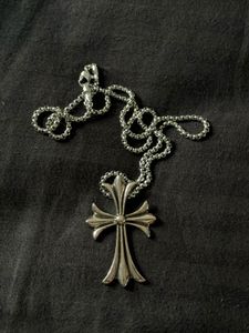 Chrome Hearts Steel Cross Pendant Neckla