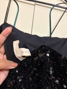 Sparkly Black Mini Dress hnm