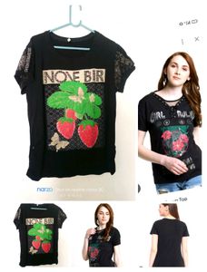 Black Graphic  t-shir