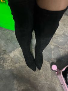 Thigh High Boots - Black