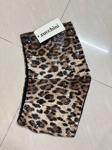 animal print shorts party wear
