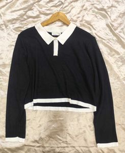 Collared Long Sleeve Top - M/L