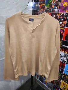 ABUNDANCE BOXY FIT WAFFLE HENLEY TEE 😎🔥❤️‍🔥