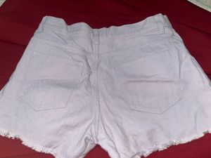 Light Purple Denim Shorts