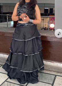 black party wear crop top