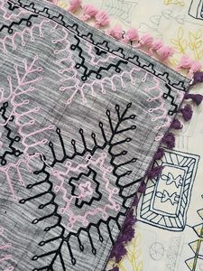 Boho Embroidered Dupatta set of 2