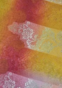 Stunning Yellow Ombre Silk Saree 🌈🌷