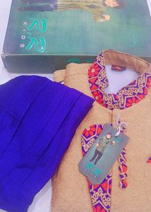 Embroidered Ethnic Outfit - Top &amp; Pants Set