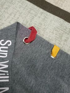 Grey Cropped Hoddie