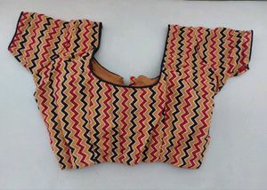 Handloom cotton Chevron Pattern Blouse