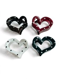 Heart Shaped Claw Clips Set
