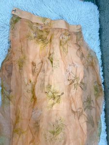 Sheer Floral Skirt