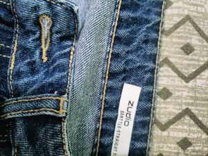 Wide Leg Jeans with Side Stripe Detail