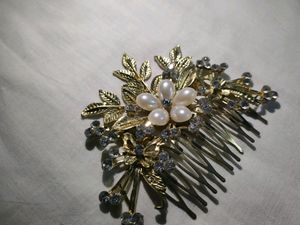 Golden Hair Clip/Broch