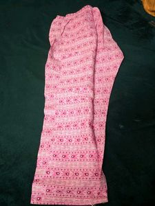 Pink Printed Kurta with Pants Set