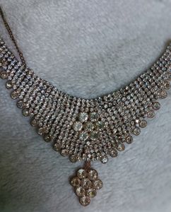 Silver diamond necklace Jewellery