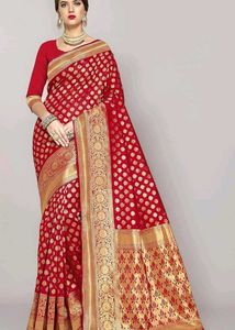 Royal Red Banarasi Silk