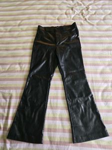 Zara Faux Leather Flare Trousers On Sals !!