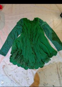 Emerald Green Lace Christmas Top