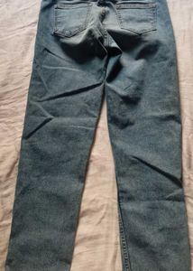 Blue light wash Straight jeans