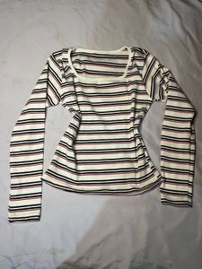 Striped Long Sleeve Top