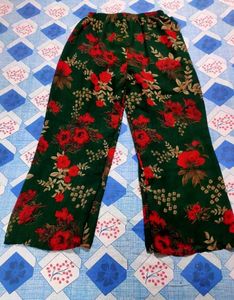 Green Floral Print Kurta Set