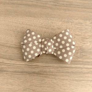 Polka Dot Bow Hair Clip