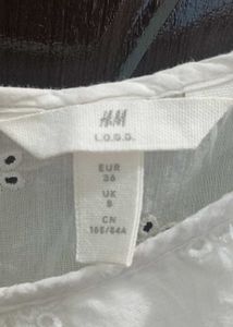 White Eyelet Ruffle Camisole Top