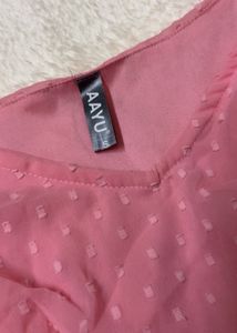 Pink Maxi Dress w/ Cutouts