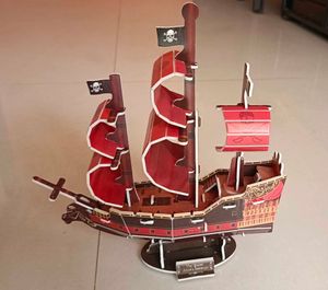 NEW 3D Assembled Pirate Ship Model