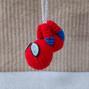 Crochet Spiderman Keychain