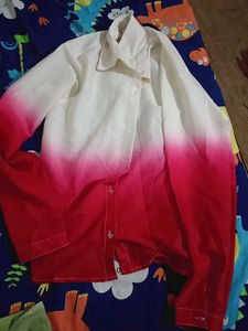 Ombre Button-Up Shirt