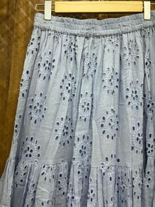 Boho Eyelet Maxi Skirt