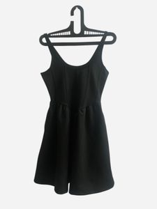 Black Sleeveless Fit and Flare Dress Zudio