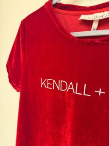 Kendall + Kylie Velvet Tee