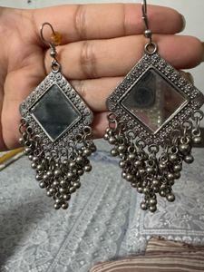 Boho Mirror Drop Earrings