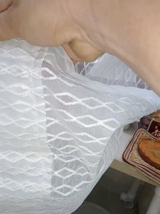 Elegant White Sheer Curtains 4 set