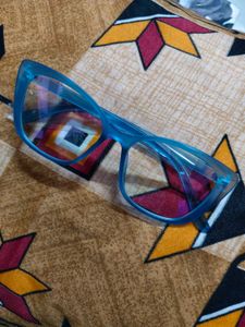 Eyemyeye Nerdlane Blue Full Frame Cat Eye Glasses
