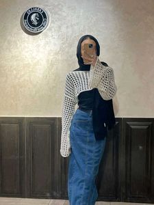 Cropped Mesh Knit Cardigan 🍥✨