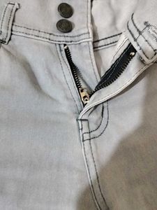 Light Wash Denim High Waisted Shorts
