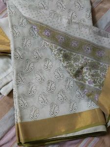 Elegant Saree with stiched blouse xxl