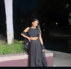 Elegant Black Ethnic Drape Skirt