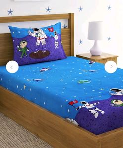 Home Sizzler Single Bedsheet With 1 Pillow Cover