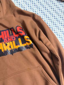 Brown Graphic Hoodie