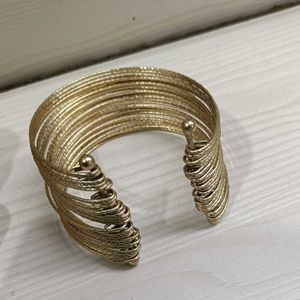 Gold Multi-Strand Cuff Bracelet