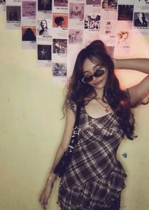 Y2k Checked Ruffle Tank Top
