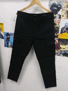 highlander denim black cargo  for men size 32