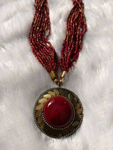Bohemian Beaded Statement Necklace
