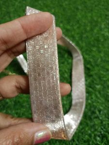 Baby Pink shimer Western belt