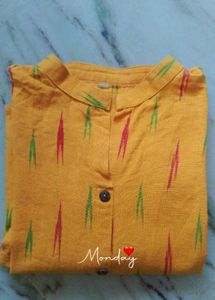 🌹🌼Ikkat Cotton Kurti + dupatta